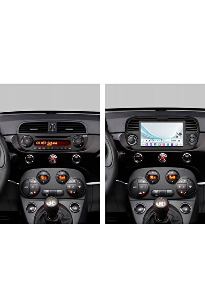 ALLNOEL RADIO AUTO pentru Fiat 500 2007-2015 WiFi CarPlay Android GPS FM 2GB RAM