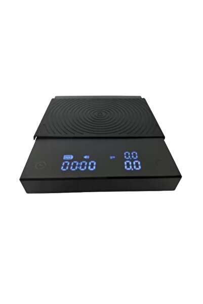 Timemore Cântar de cafea cu cronometru, negru, tip oglindă, basic 2.0 USB, negru