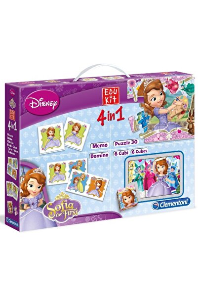 NO BRAND Puzzle 4-în-1: memo, domino, Sama Majestatea Doamna Zosia