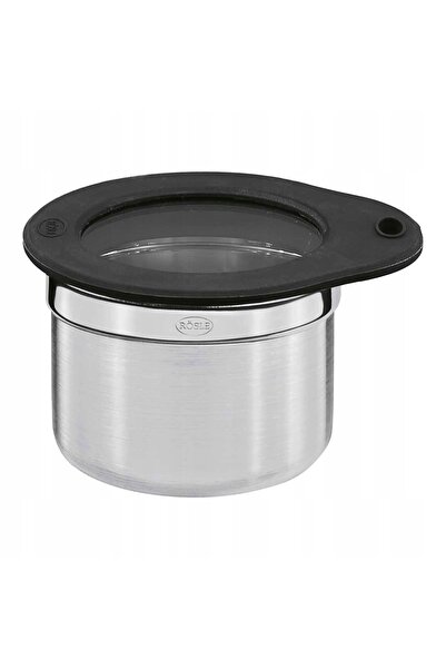 ROESLE Recipient cu capac de silicon 8cm OȚEL