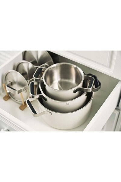 NO BRAND ZWILLING PURE Set de 3 oale Stay-Cool din silicon, bej-crem
