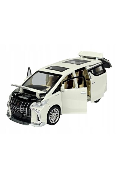 NO BRAND CHE ZHI TOYOTA ALPHARD ALB 1:24 MAȘINĂ NOUĂ CU LUMINI ȘI SUNETE