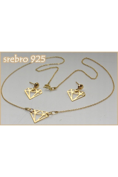 NO BRAND Colier și cercei de celebritate DIAMENT CRYSTAL