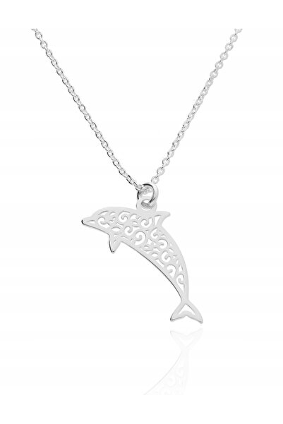 NO BRAND Colier de argint cu delfin, lanț cu delfini, CELEBRITY 925, 50 cm