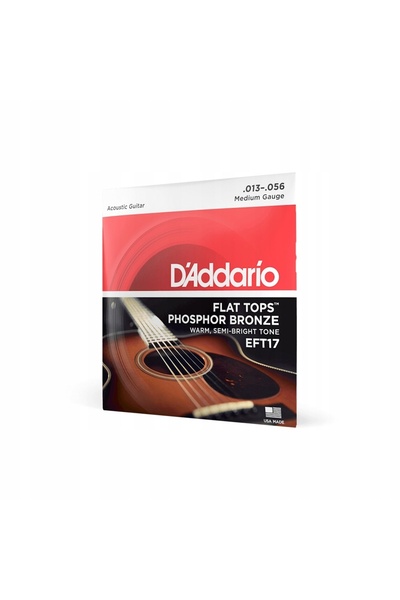 NO BRAND EFT17 Flat Top Corzi pentru chitară acustică 13-56, bronz fosforic, ...