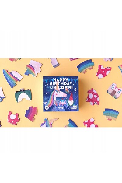 NO BRAND LONDJI: Puzzle progresiv Unicorn Zi de naștere 3+
