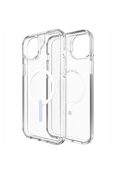 Zagg Husă tip snap Crystal Palace pentru iPhone 14 Plus / 15 Plus transparentă