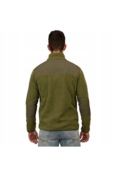 NO BRAND Hanorac călduros din fleece polar pentru bărbați, cu fermoar și buzu...
