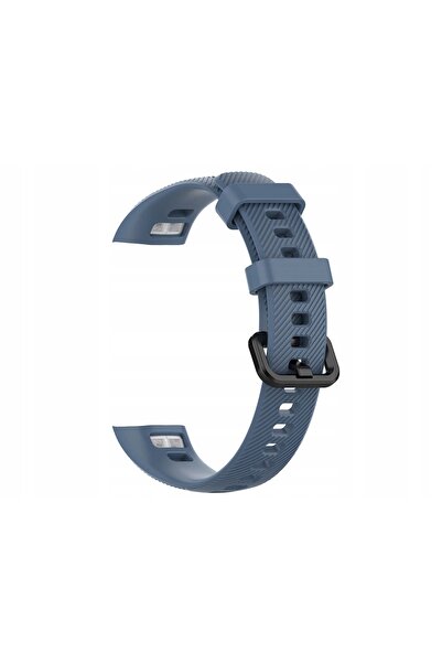 NO BRAND Curea din cauciuc moale Alogy pentru Honor Band 4/5 Grafit