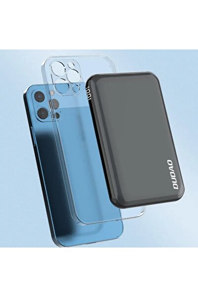 DUDAO Baterie externă TGK1 cu încărcător wireless 15W 10000mAh negru (TGK1-cz)