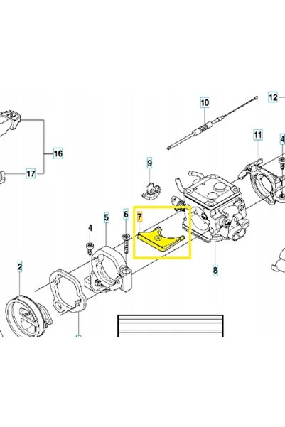 NO BRAND Placă carburator pentru motocositoare Husqvarna K960 K970