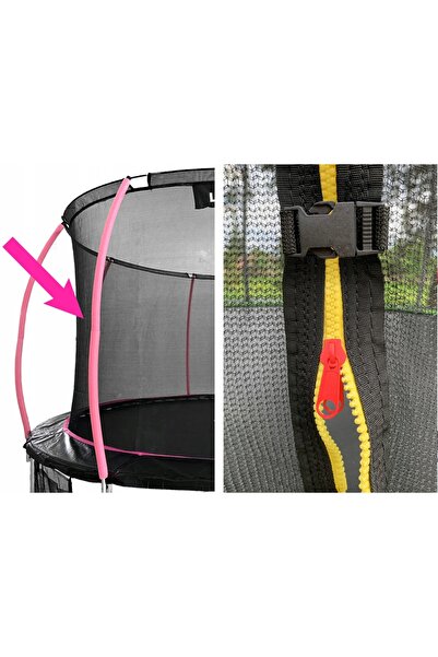 NO BRAND Plasă de protecție interioară pentru trambulină Sport Max 16ft Roz