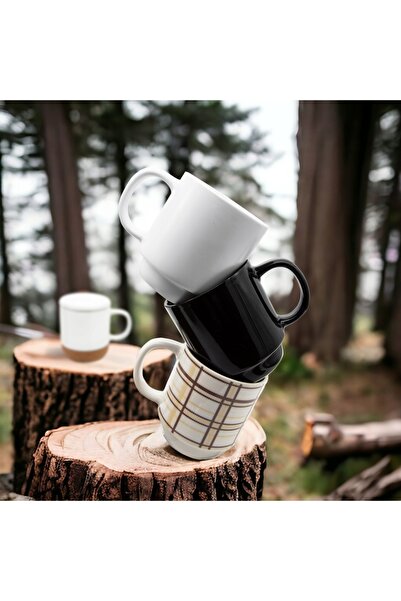 NO BRAND Set cadou 6 căni tradiționale universale de 350ml pentru cafea și ceai