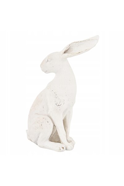 NO BRAND Figurină Iepure Alb Decorațiune de Paște Nordică pentru Living Boho