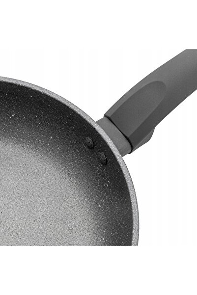 NO BRAND Tigaie din piatră vulcanică 28CM Florina adâncă solidă PENTRU GAZ ȘI...