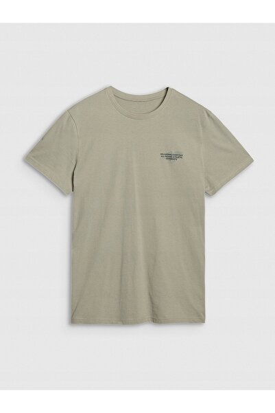 4F Tricou bărbătesc M1974 verde măsliniu R. S.
