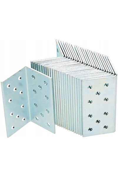 NO BRAND 50X Conector unghiular 40x40x80 pentru construcții