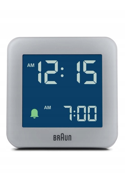Braun BC09G - 7.55x7.55cm - GRI - Ceas deșteptător electronic