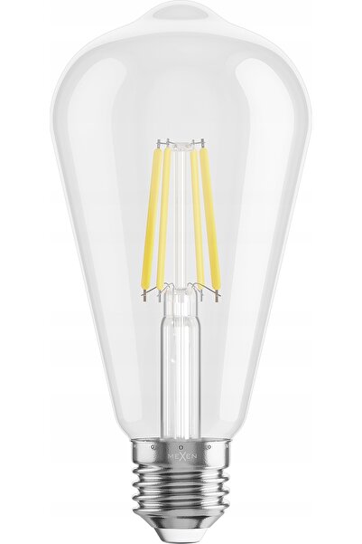 Mexen 10x bec LED E27 cu filament Edison, lumină rece, 4W=40W, fără pâlpâire