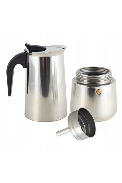 NO BRAND Espressor din oțel inoxidabil de 300ml cu 6 cești