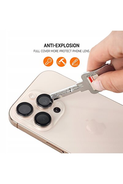NO BRAND Lentilă 3D din sticlă securizată Tel Protect pentru cameră, pentru i...