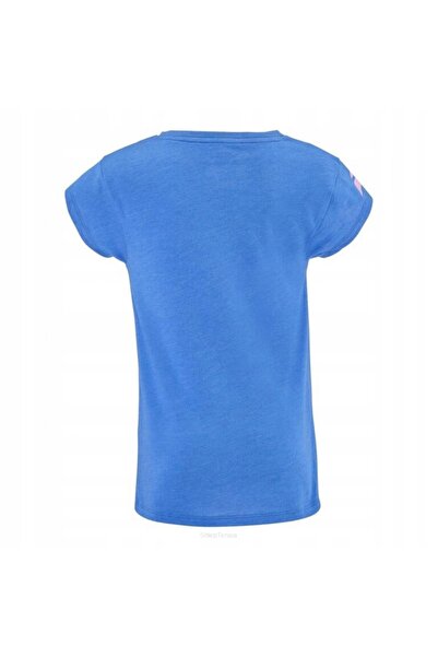 BABOLAT Tricou de tenis din bumbac pentru fete, albastru, vârsta 10-12 ani