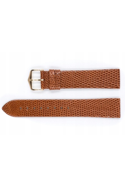 NO BRAND HIRSCH Lizard Classic L - AURIU-MARO - 18 mm - Curea de ceas din piele