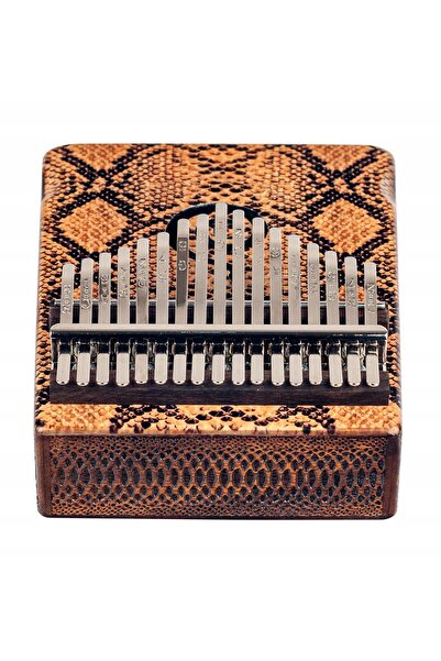 NO BRAND Kalimba cu 17 clape, piele de șarpe - Mahalo Python MKA17PY