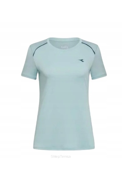NO BRAND Diadora Tricou de tenis SS, culoare mentă, mărimea XS