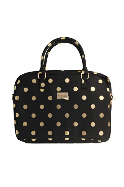Wonder Servietă laptop 17 inch Gold Peas