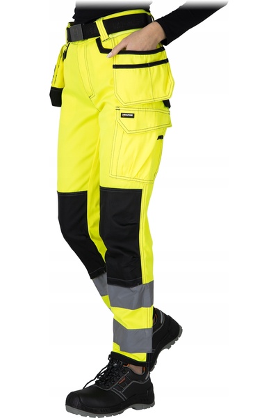 NO BRAND Pantaloni de lucru reflectorizanți pentru femei, cu avertizare, Mont...