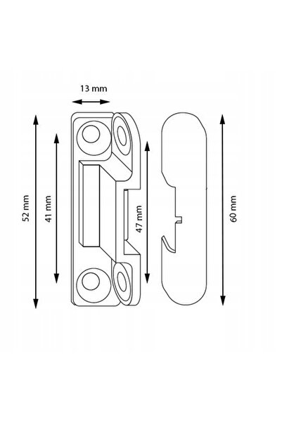 NO BRAND DOCISK Balamă exterioară pentru fereastră de balcon Bronz RAL8019
