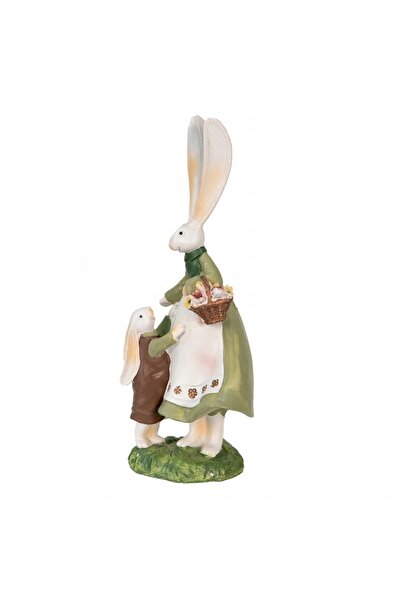 NO BRAND Figurină decorativă Iepure cu copil II 25cm