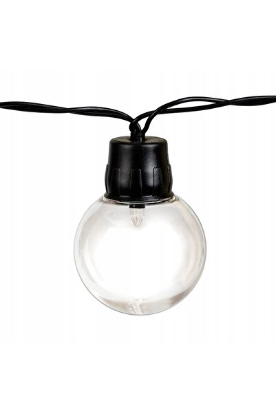 NO BRAND Ghirlandă luminoasă solară de grădină cu 40 de globuri LED pentru ba...
