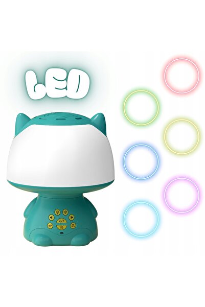 woopie Lumină RGB Boxă Bluetooth Schimbător de voce Karaoke Turcoaz