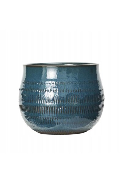NO BRAND Ghiveci ceramic Tinto Blue Ø 13 cm