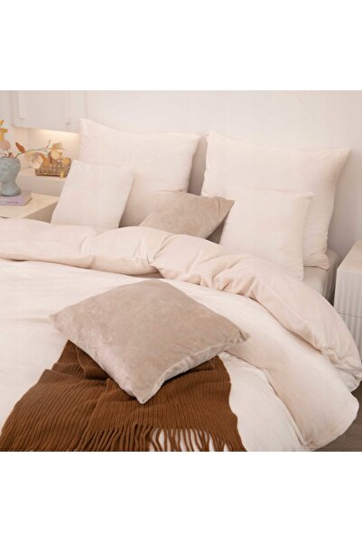 NO BRAND Lenjerie de pat 140x200, din fleece polar plușat, gros, călduros, cu...