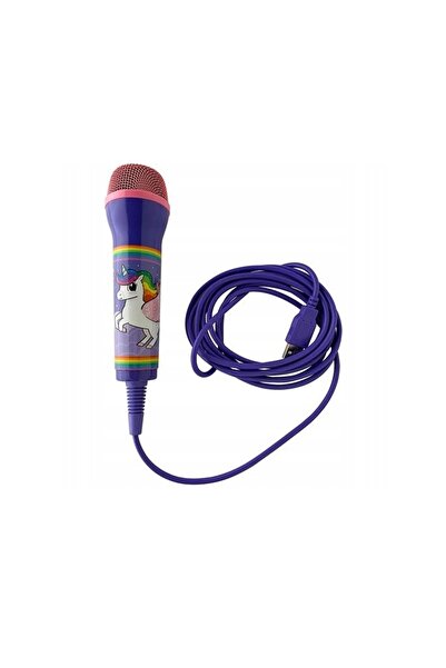 NO BRAND Microfon universal USB Unicorn pentru Karaoke PS4 Xbox PC Nintendo