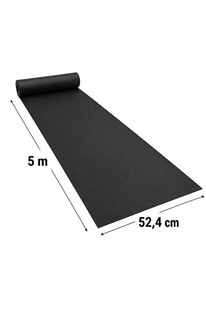 NO BRAND Rolă neagră antiderapantă pentru sertare și dulapuri 500 x 52,4 cm