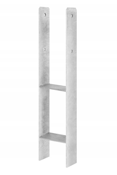 NO BRAND Ancoră de susținere tip H pentru bază de stâlp, 140 mm, zincată