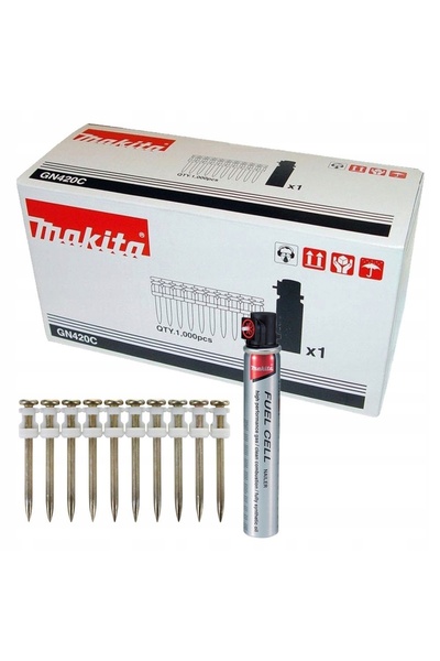 Makita 196288-9 cuie pentru beton 3,1x27mm PREMIUM 1000 bucăți + gaz