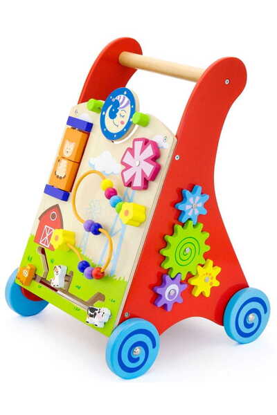 NO BRAND Viga Toys Pchacz Premergător din lemn pentru copii 50950