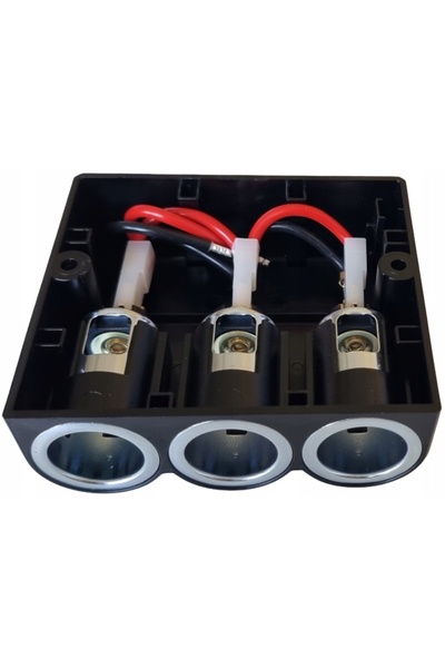 NO BRAND ADAPTOR PRIZĂ BRICHETĂ x3 PRO AUTO 12-24V 20A SR. 21mm