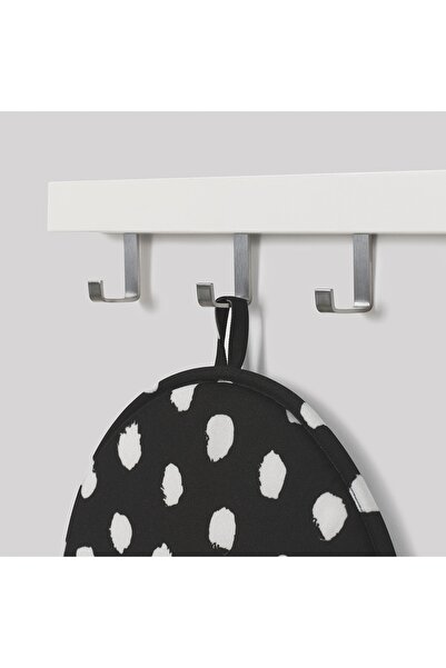 NO BRAND IKEA ANGSFRAKEN Pernă pentru scaun – negru/alb, set de 4 bucăți