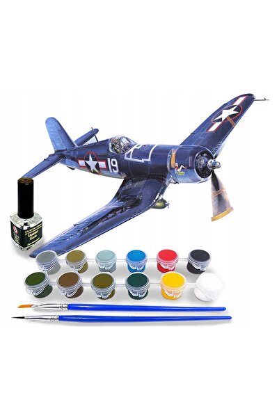 NO BRAND Mistercraft D-205 Set de începători F-4U-1A Corsair 1:72 + vopsele, ...