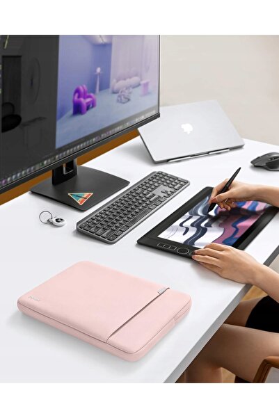 Tomtoc Husă pentru Macbook Air/Pro 13 " Defender-A13 Roz
