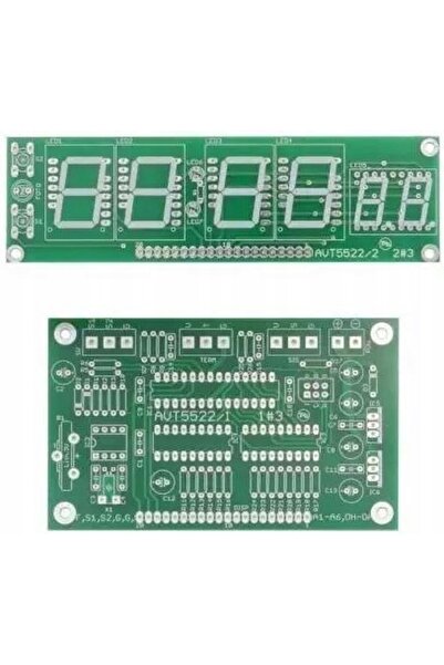 NO BRAND Ceas cu afișaj de 20mm, setat prin GPS, AVT5522/1 PCB+ uP
