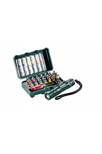 Metabo 626721000 set de biți S2 29 piese + lanternă 100 lumeni