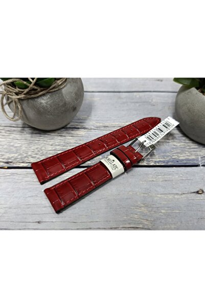 NO BRAND Curea de ceas din piele roșie MORELLATO BAYON CROCODILE 18/14 mm X6167