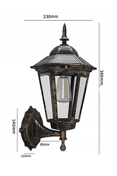 NO BRAND APLICHĂ SOLARĂ RETRO Decorativă, cu senzor de mișcare și de crepuscu...